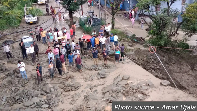 Naugaon Cloudburst Uttarkashi - बादल फटने से देवलसारी गदेरे में आया मलबा, जन-जीवन अस्त व्यस्त Naugaon Cloudburst Uttarkashi - बादल फटने से देवलसारी गदेरे में आया मलबा, जन-जीवन अस्त व्यस्त